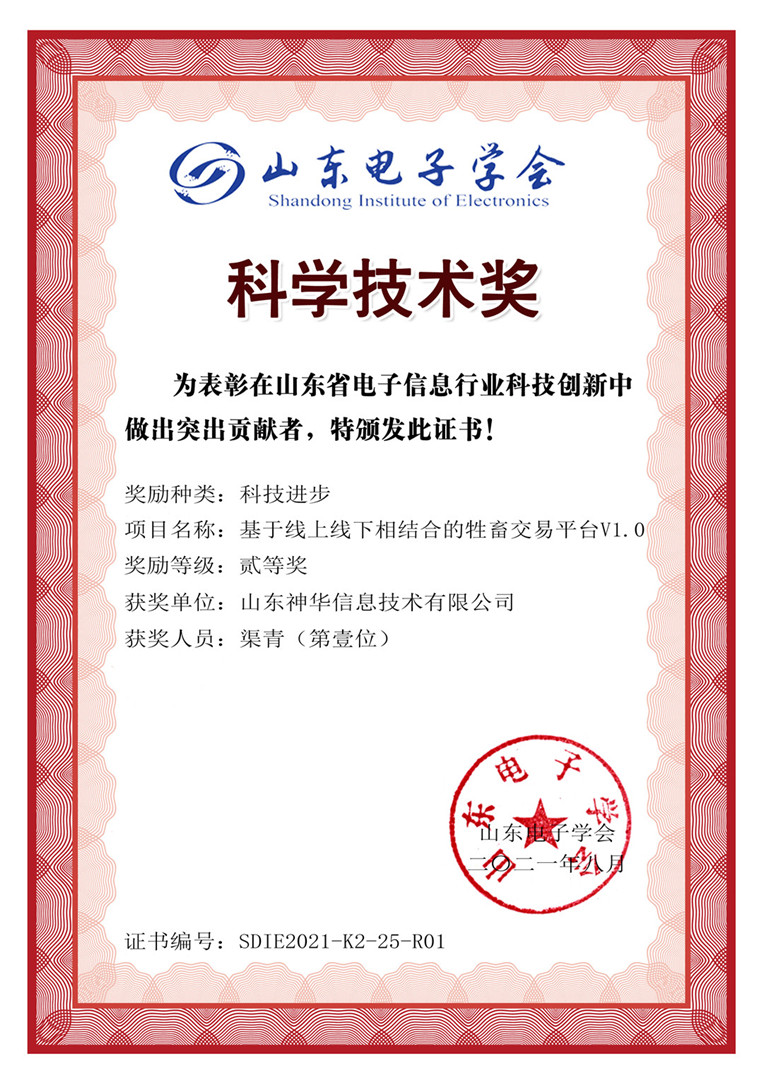 科技技术奖-渠青